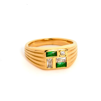 Anillo Emerald Morse